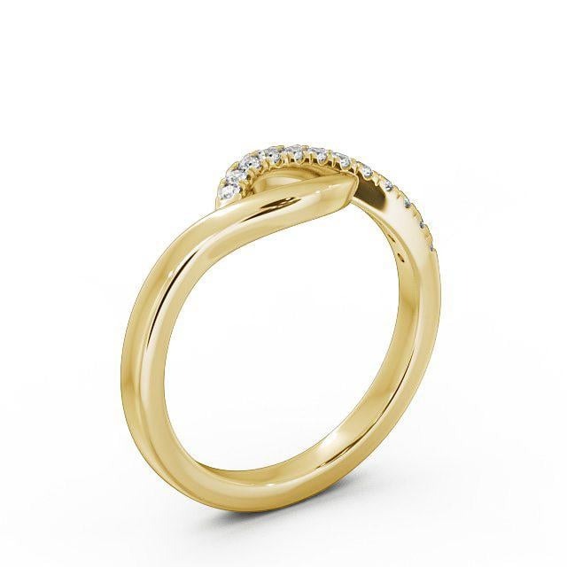 Reina Half Eternity 0.12ct Round Lab Diamond Overlapping Design Ring